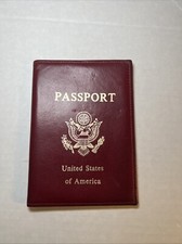 Vintage Firenze Calf Leather USA Passport Holder