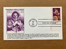 1987 22c Enrico Caruso 2250 KMC Venture First Day Cover