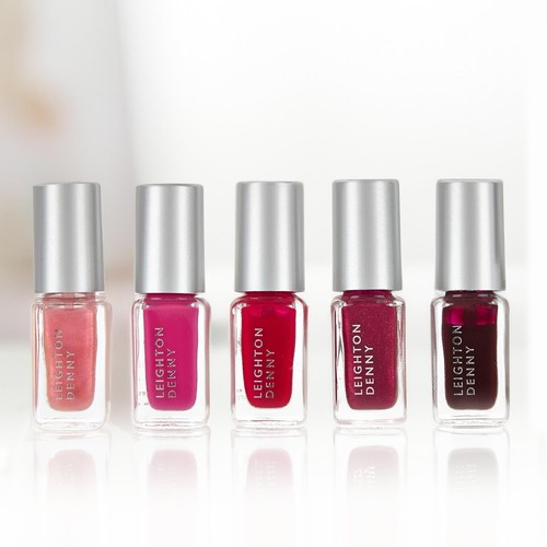 Esmalte de uñas Leighton Denny Nail Wonderland paquete de regalo metálico para ella, rosas/rojos - Imagen 3 de 4
