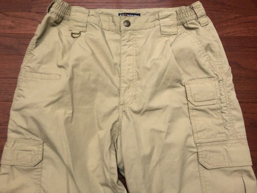 5.11 TACTIAL SERIES CARGO PANTS MENS 34 x 32 TAN BEIGE KHAKI - Picture 2 of 7