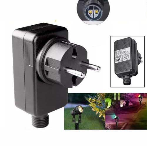 LED Netzteil EU Trafo 12V 2A 24W IP44 Wasserdicht Geeignet für Gartenbeleuchtung - Bild 2 von 7