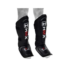 HMX SHIN INSTEP PADS LEG FOOT GUARDS PROTECTOR MUAY THAI KICK BOXING KARATE S/M
