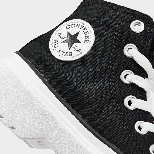 CONVERSE CHUCK TAYLOR ALL STAR LUGGED LIFT HI TOP SNEAKER Black White A03011C - Picture 5 of 6