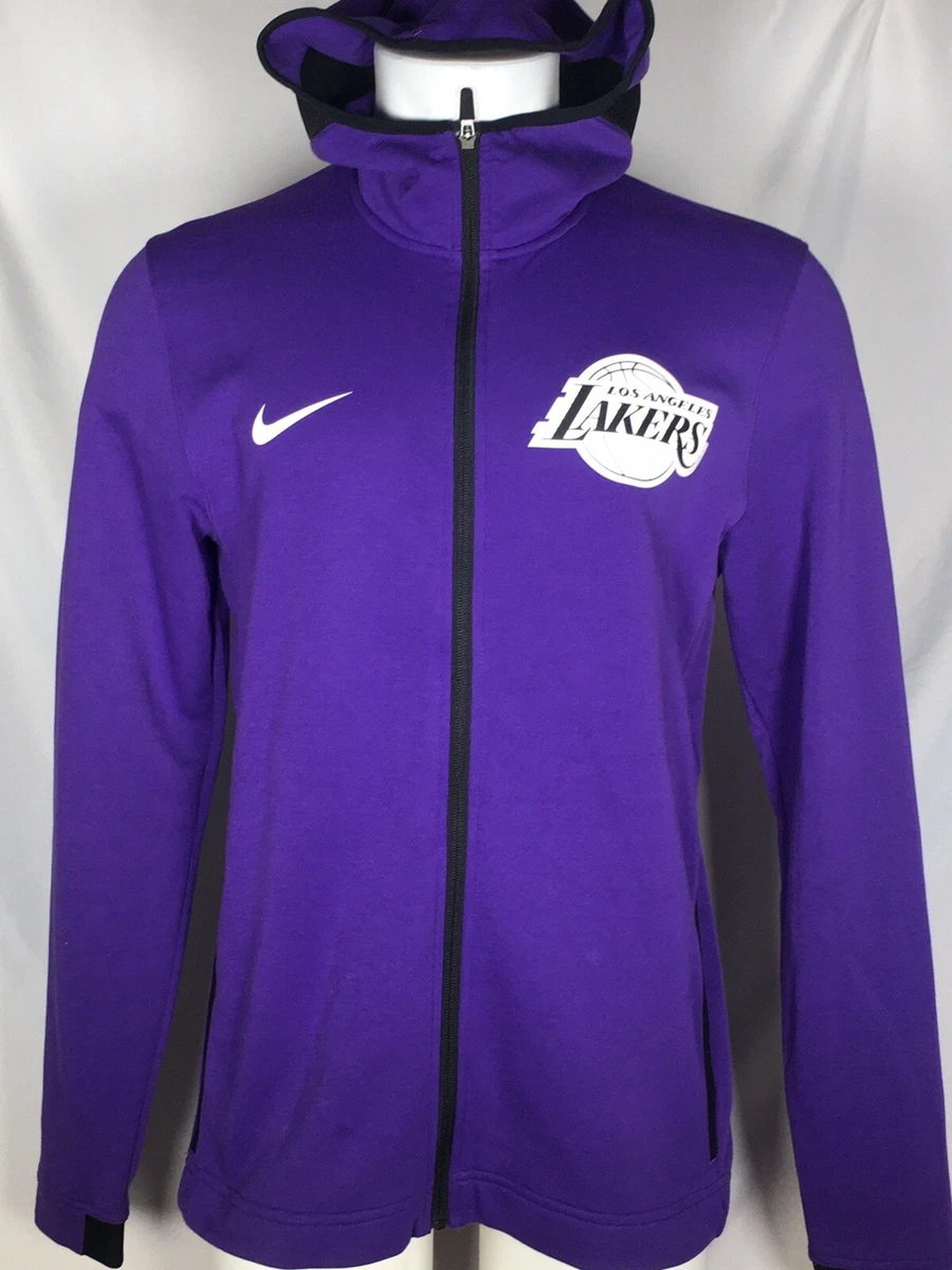 Los Angeles Lakers NIKE NBA Purple Showtime Full-Zip Hoodie Jacket Men's  MEDIUM