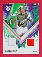 2021 Diamond Kings Jesus Sanchez 97/99 DK Dual Materials Holo Silver #13 Marlins