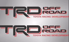 90's -2000's TRD Decals Vinyl Stickers 1 PAIR BLACK RED Graphics Toyota Tacoma