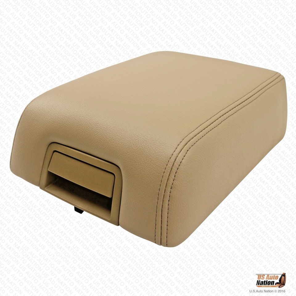 Synthetic Leather Red Stitch Center Console Lid Cover Fit 15-18 Ford F150,Raptor