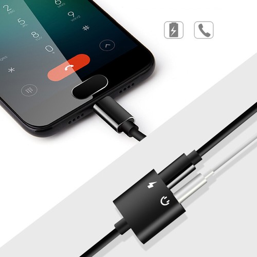1 Aluminiumlegierung -C bis 3,5 mm Kopfhöreradapter Audioadapter (schwarz) - 第 2/11 張圖片