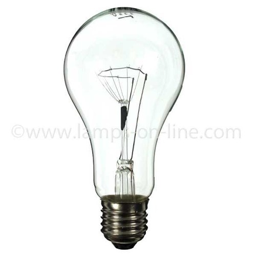 GLS Light Bulb 240V 200W E27 Clear - Picture 2 of 2