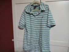 Nautica: Boys Large 14/16 Short Sleeve Striped Polo Shirt