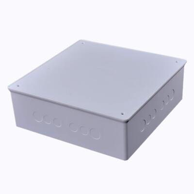Co. 12'' x 12'' x 3'' PVC Plastic Junction Conduit Box with Pre Molded 3/4'' & 1''...