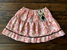 Girls - MATILDA JANE - Pink Orange Floral Westside Star Skirt 4