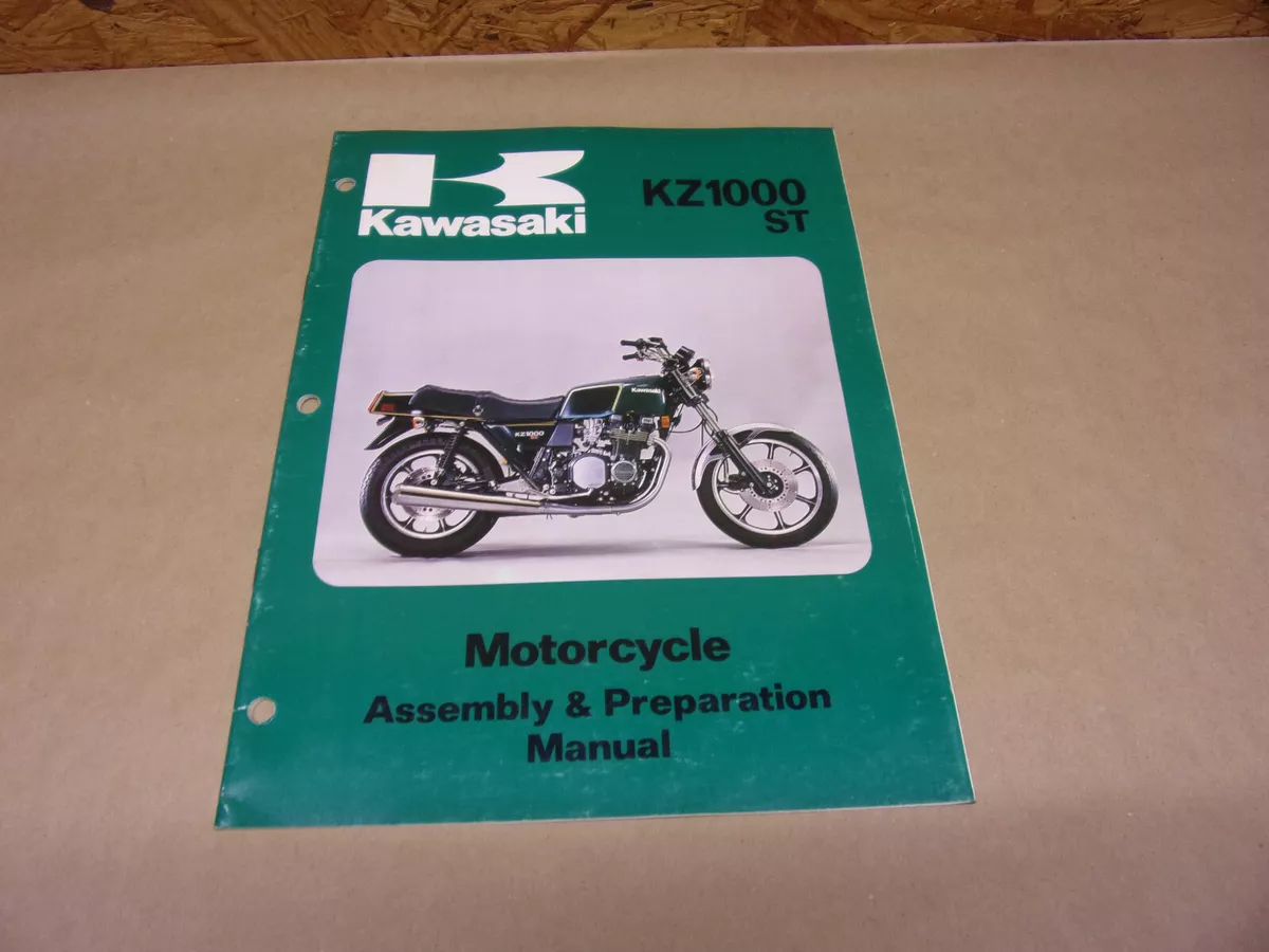 Kawasaki KZ1000 ST Assembly Preparation Manual KZ 1000