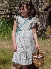 NWT Tea Collection Woven Wrap Dress Floral Size 5