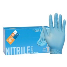 Safety Zone GNPR-M-1M Powder Free Glove, 3.7 mil, L, Nitrile, Blue 1000/CS