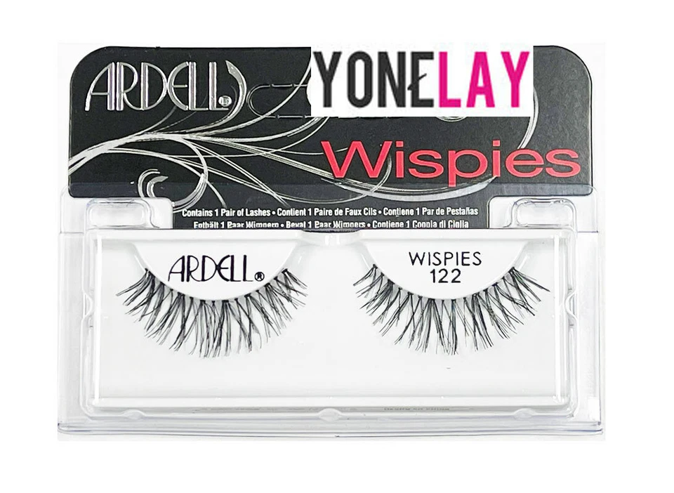 Lot 3 Pairs ARDELL 122 Wispies False Eyelashes Fake Eye Lashes Black Wispy - Image 1 of 1