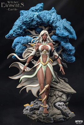 Witcher Elements, Beautiful Female Nature Figures | Display Statues | Amra 3D Ar