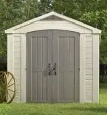 Keter factor outdoor plastic garden shed 8x8ft