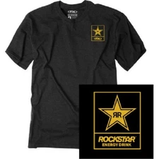 Factory Effex Rockstar Lockup Black T-Shirt Tee Adult Licensed NEW