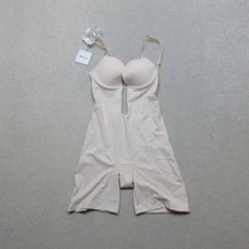 Slimers Women's Shapewear Bodysuit Size S Beige Adjustable Straps New