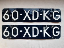 2x Alte Nummernschilder NL Kennzeichen Niederlande bis 1973