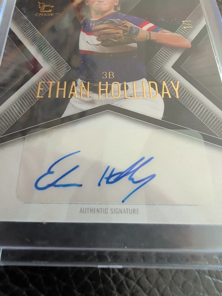2024 Wild Card Matte X-Plode Autograph Ethan Holliday 1/1 - Image 4 of 4