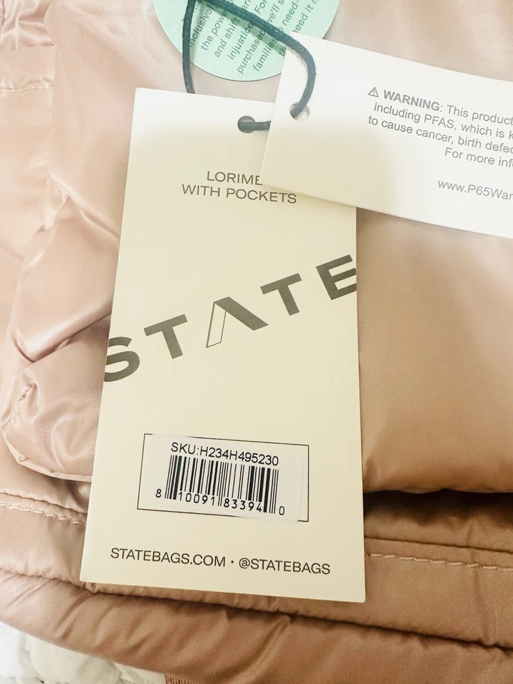 State Bags Lorimer com bolsos e bolsa Latte nova com etiquetas - Imagem 3 de 4