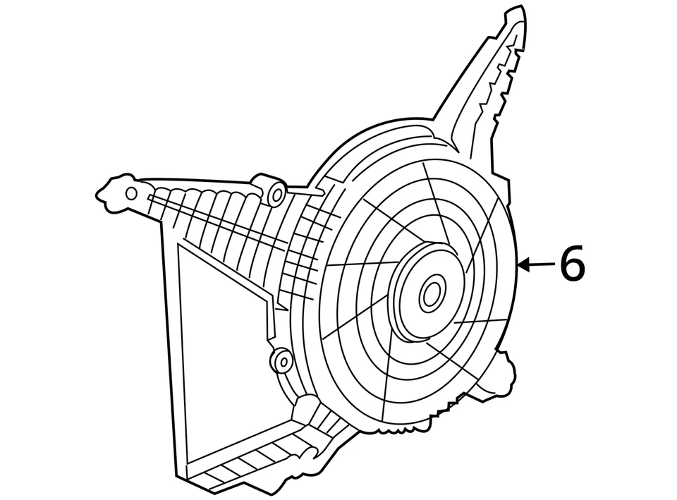 SE ADAPTA A VENTILADOR CADILLAC CTS STS 2003-2007 CUBIERTA ENG COOL AUX 25728389 - NUEVO OEM Foto 3 de 3