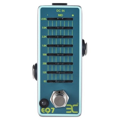 Durable 7 Band EQ Equalizer with Dedicated LEVEL Control for Guitarists
