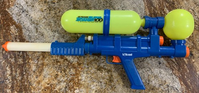 #ad Vintage 1990 Larami Corp Air Pressure Super Soaker 100 Water Gun 9933 0 Works $59.99