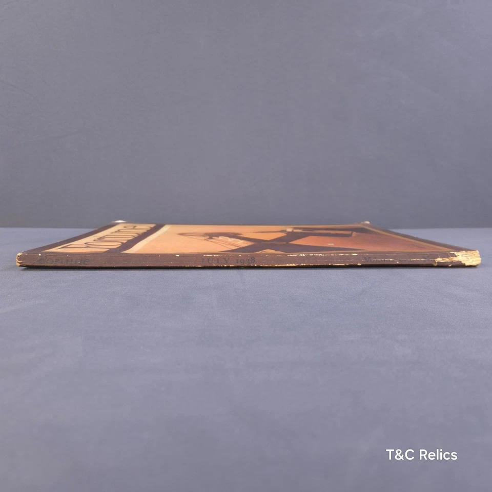 Vintage Fortune Magazine July 1938 German War Graf Zepplin Illustrations AirShip - Image 4 of 4