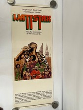 Vintage Wattstax Movie Poster 1973 Stax Records Isaac Hayes Soul Concert Film