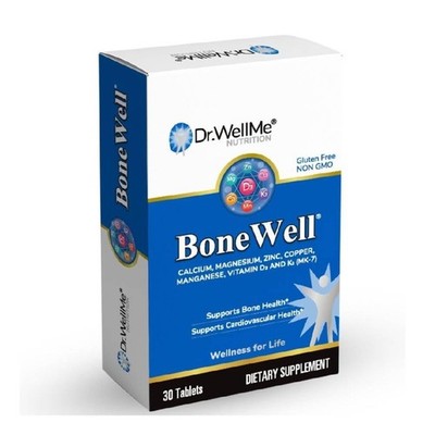 BoneWell Tablets Calcium Magnesium Vitamin D & K Formula - Bone & Joint Strength