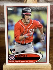 Bryce Harper 2012 Topps RC Rookie Card Rookie Debut Washington Nationals #US183. rookie card picture