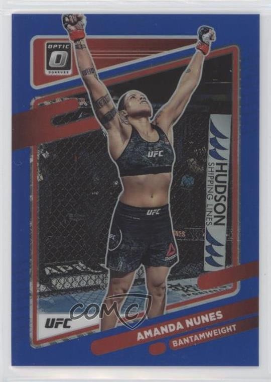 2022 Panini Donruss Optic UFC Blue Prizm 88/99 Amanda Nunes #15 k6j