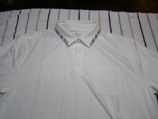 Under Armour Golf Mens Polo Shirt 2XL Loose Fit Heat Gear White and Gray