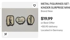 COLLECTION OF 8 KINDER SURPRISE FIGURES SETS FIGURINES MINIATURES