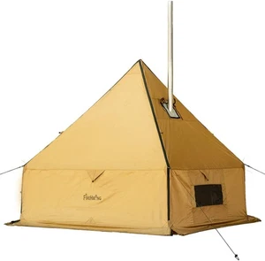 Camping Hot Tent W/ Stove Jack Yurt Tent Outdoor Wall Tent Teepee Tent W/ Snow