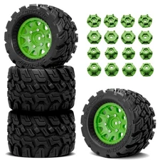 OGRC Wheels and Tires 12mm/14mm Hex RC Truck Tires with Foam Inserts for 1/10...
