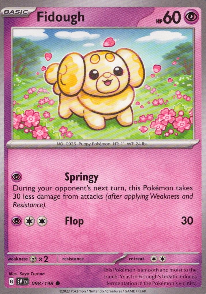 Fidough Common SV01: Scarlet & Violet Base Set 098/198 NM