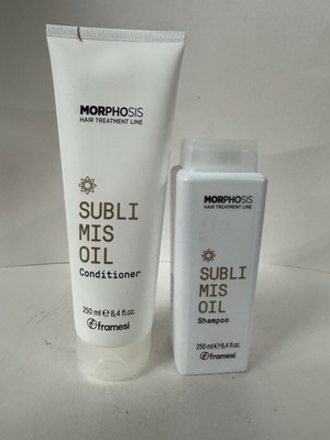 Framesi Morphosis Hair Treatment subli Mis OIL Shampoo & Conditioner 8.4 oz Duo
