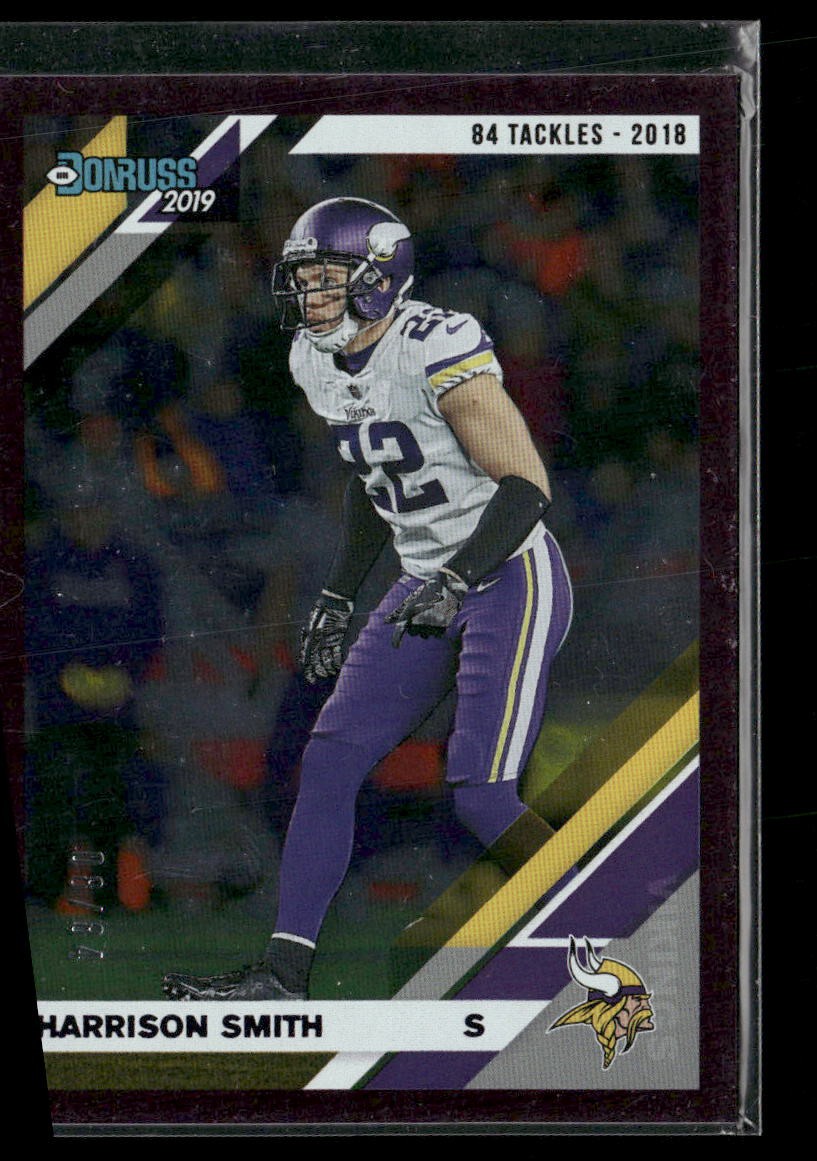 Harrison Smith 2019 Donruss #159 Minnesota Vikings PURPLE /80 FOIL RARE