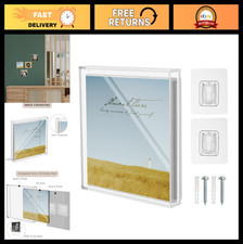 Acrylic CD Display Case Wall Mount Shelf - Clear Standard Size Protector Box