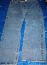 Levi's 501 Button Fly 36 x 30 Regular Fit Straight Leg Denim Jeans Medium Wash