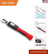 Professional ACDelco 3/8" Digital Torque Wrench 3.7-37 ft-lbs, Metal Built