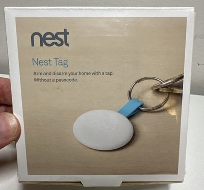 Google Nest Tag Wireless Home Security Key Fob - White/Blue - NEW SEALED!