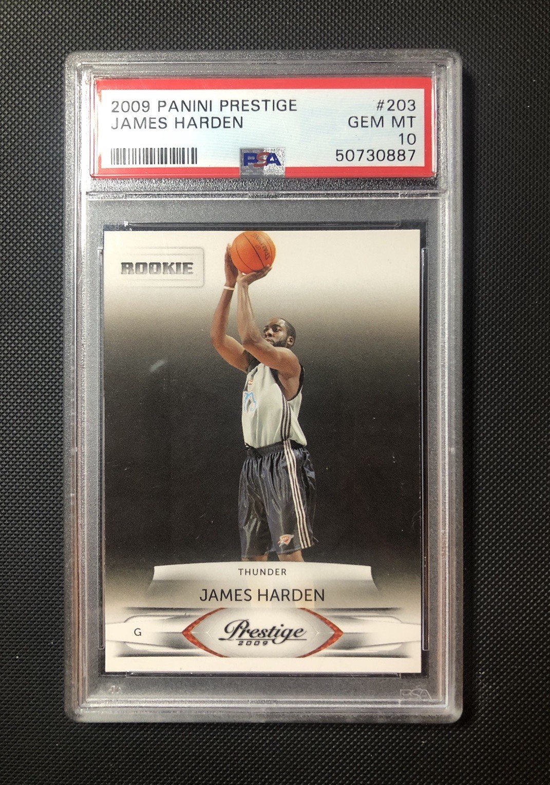 2009 James Harden PSA 10 Panini Prestige #203