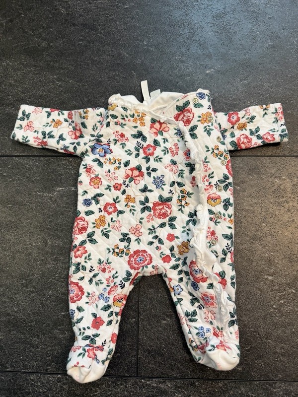 Janie and Jack Floral Print bodysuit one piece Newborn to 3 Months