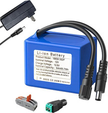 6000Mah 12V Lithium-Ion Battery Pack with Charger - Reliable Power Supply for RC