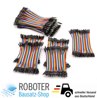 10x 40 Pin Jumper Kabel male-male 10 cm Arduino Raspberry Prototyping